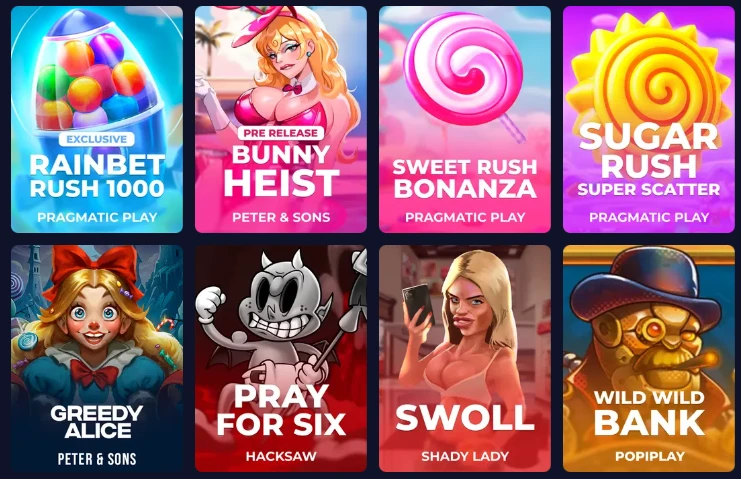 Rainbet games slots